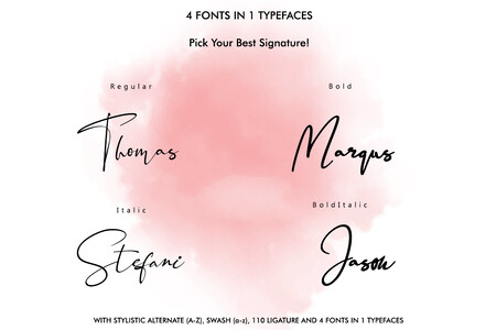 Black Pink Signature font